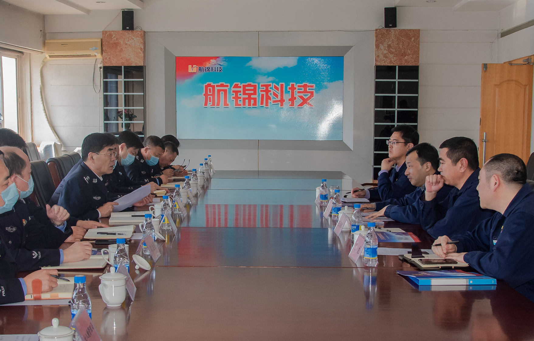 葫芦岛市副市长、公安局长孙亭来博猫游戏科技调研